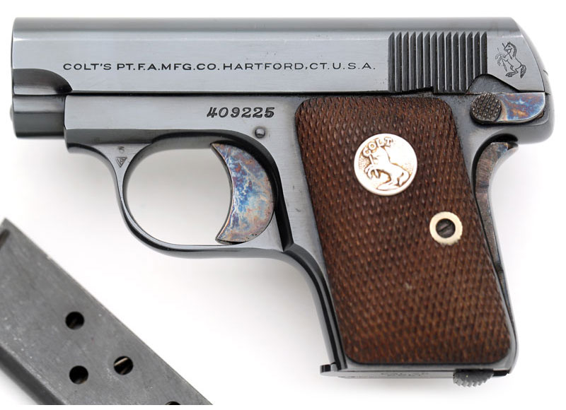 Colt 1908 Vest Pocket .25 ACP, Pre-Post/War with Single Line slide marking.
